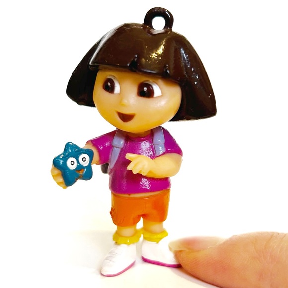 Dora the Explorer Toy Lot Figure Doll Pendant Bracelet Ruler Hair Brush Pink Fun - Picture 3 of 16